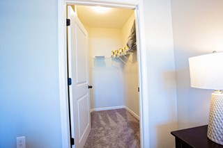 Walk-in closets in select units